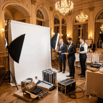 Photo booth delivery setup and teardown service